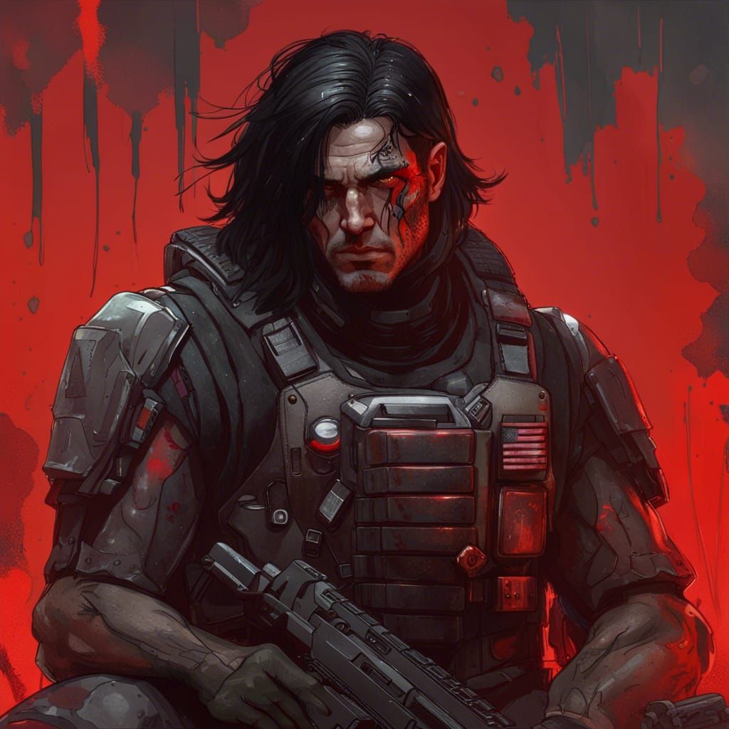 UNSC Soldier Portrait in Hyperdetailed Style