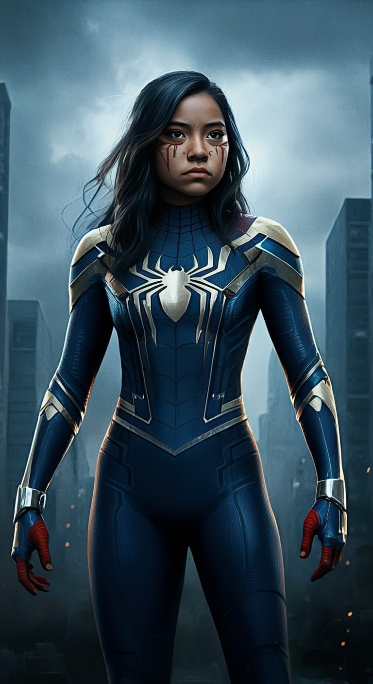 Native American Spider Girl Stands Tall in High-Tech Suit