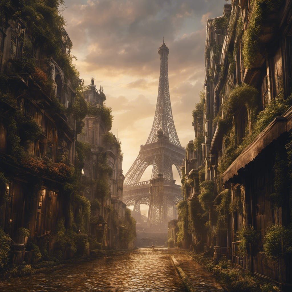 Dystopian Future: Eiffel Tower Apocalypse