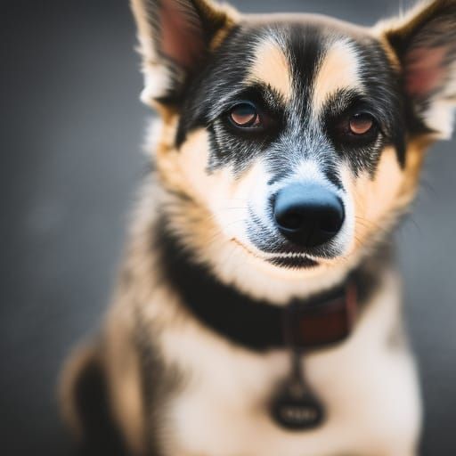 Adorable Dog Portrait in Professional Photography Style