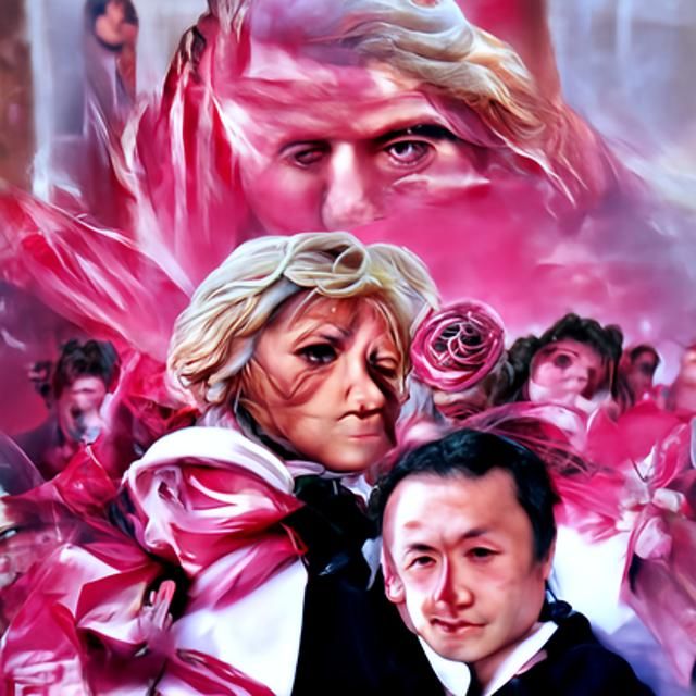 Rose of Versailles: Le Pen and Macron in Anime Style