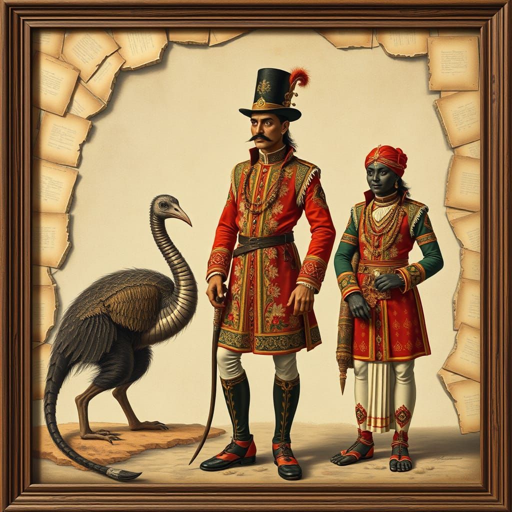 Colonial Cyborgs with Extinct Animals: Digital Art