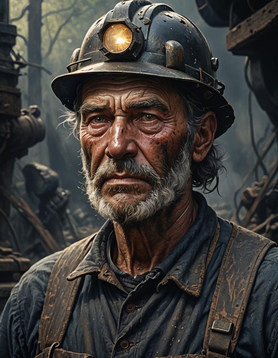 The coal miner portrait