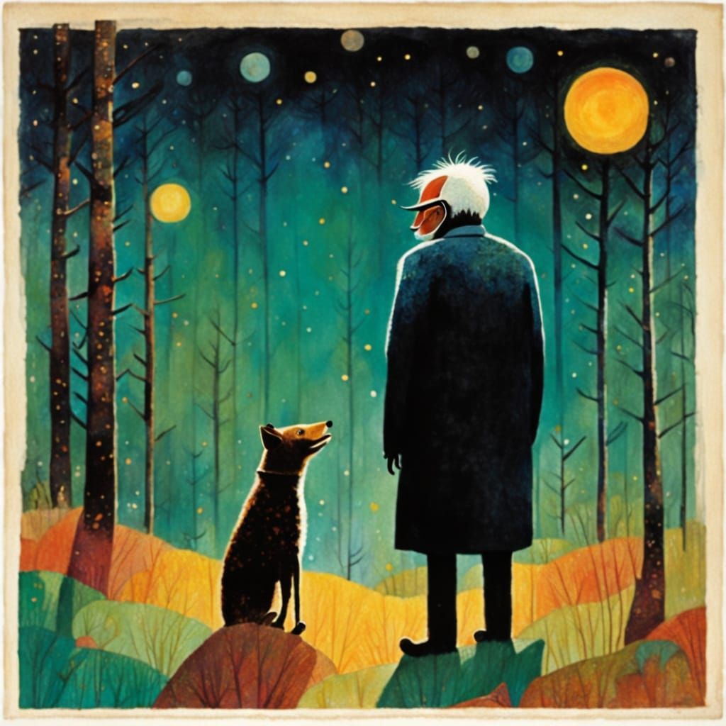 Vibrant Dreamscapes Inspired by Folk Art