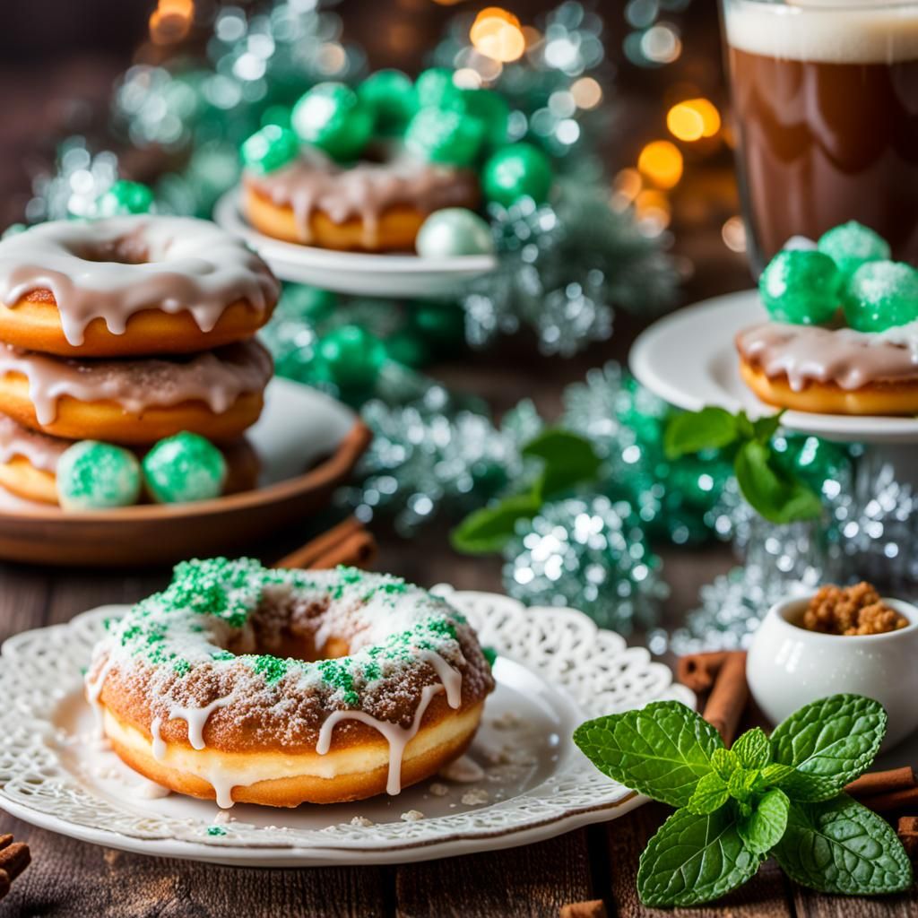 North Pole Brunch: Sugared Donuts in Natural Light