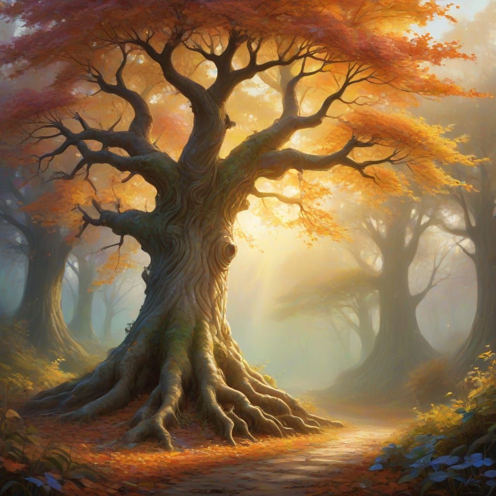 Dutch Masters Fantasy Tree Radiates Magical Energy