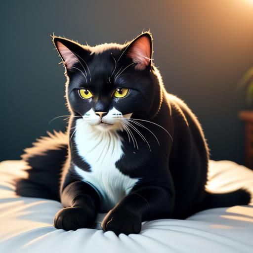 Reincarnated Gabriel as Cat: A Modern Photo