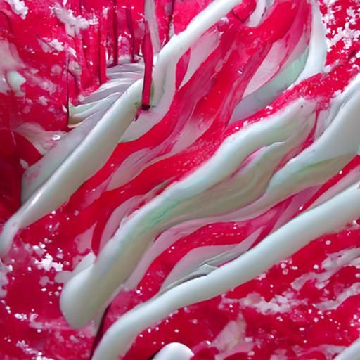 Sweet Candy Cane Forest with Chocolate Rivers