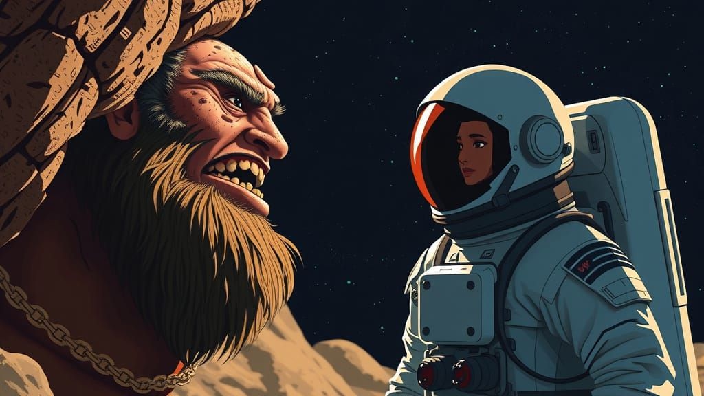 Caveman and a Astronaut