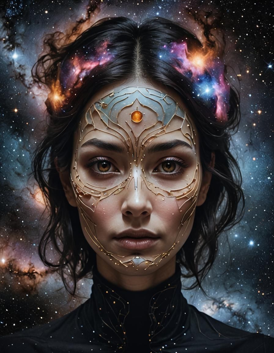 Galactic Woman: A Cosmic Portrait
