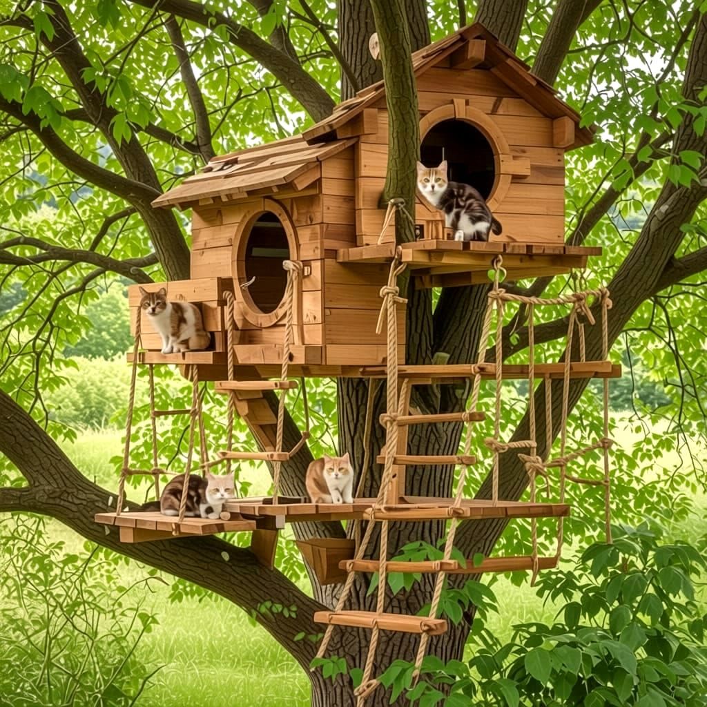 Cat Playhouse, out of reach from dogs and...