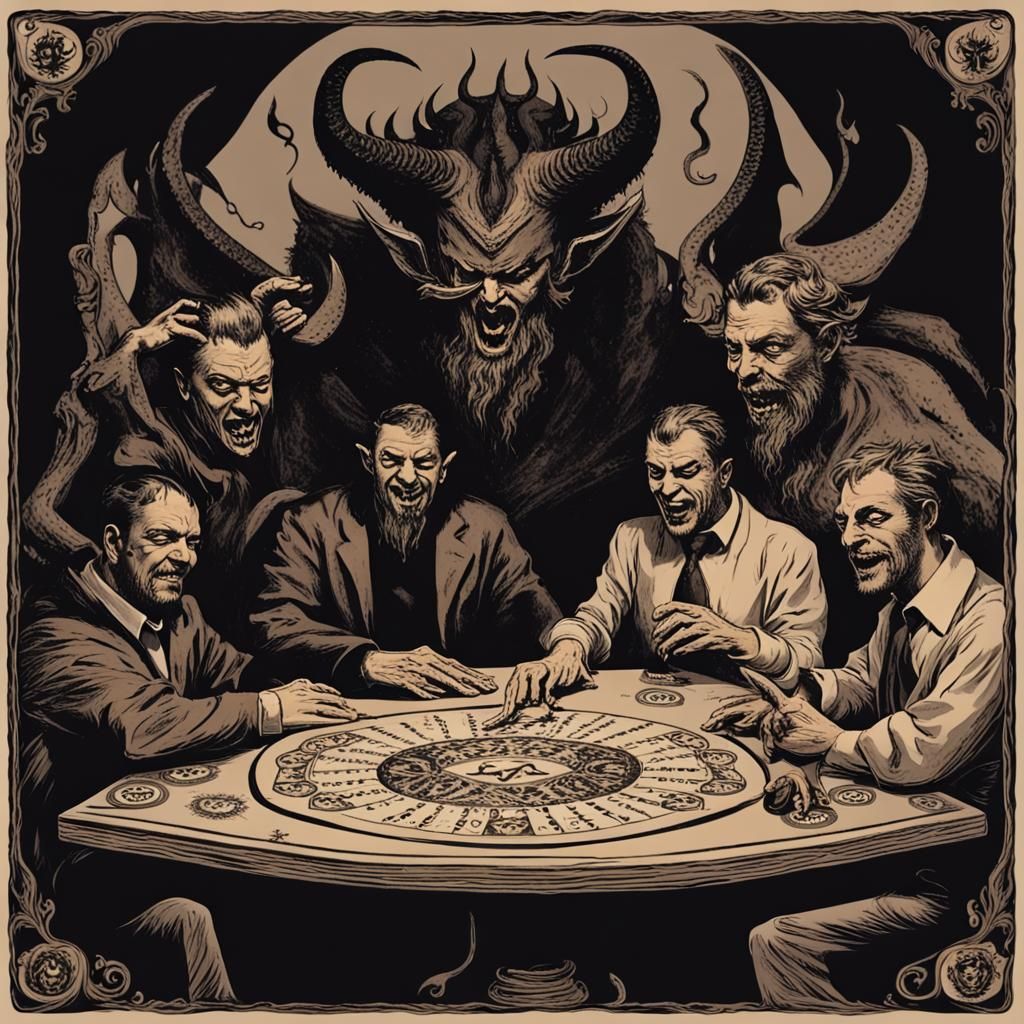 Demonic Gathering: Satan and Demons Use Ouija Board