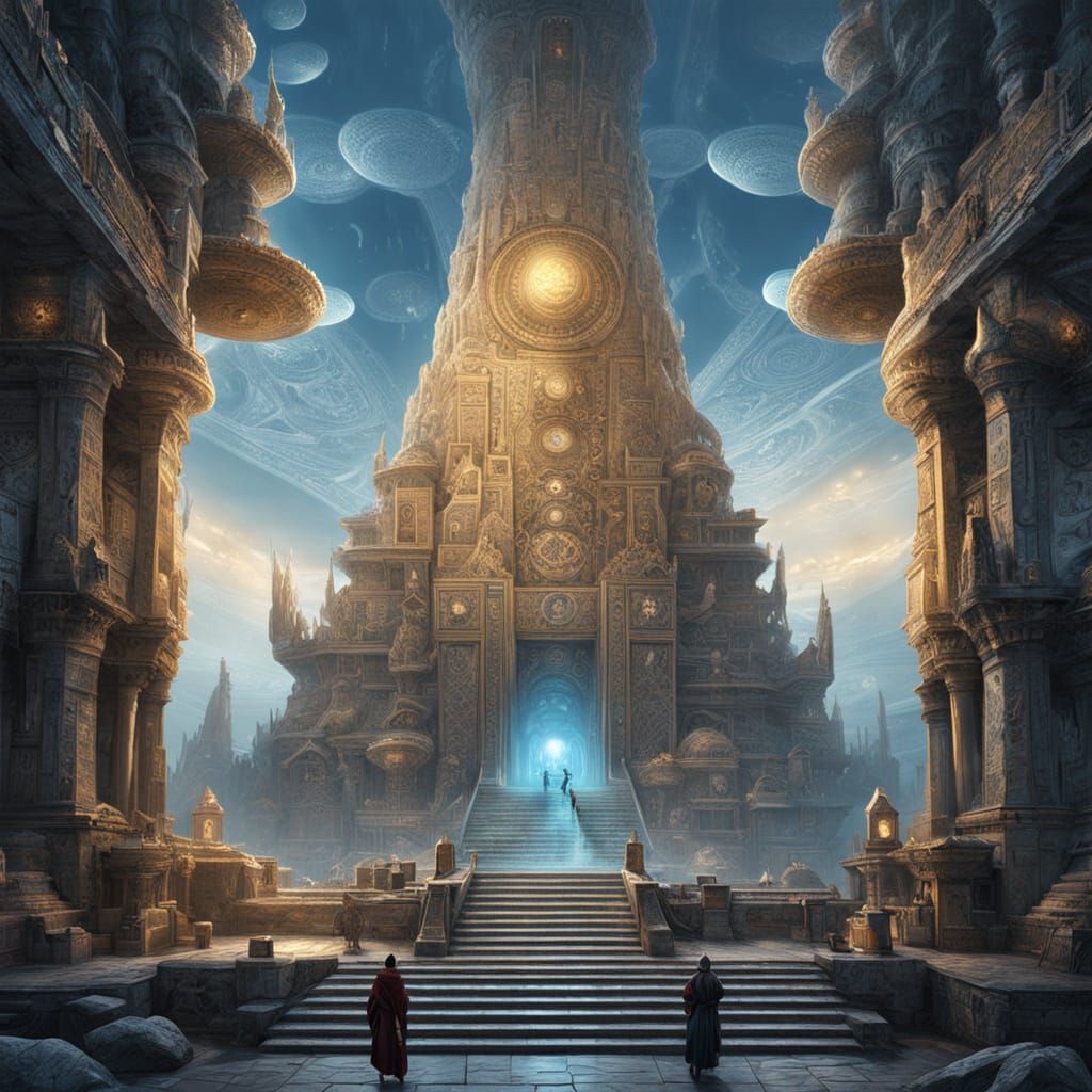 A colossal ancient temple