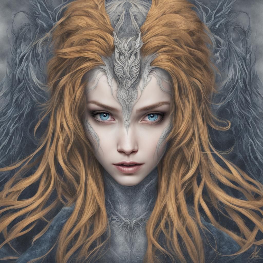 Ethereal Beauty: A Young Banshee Appears