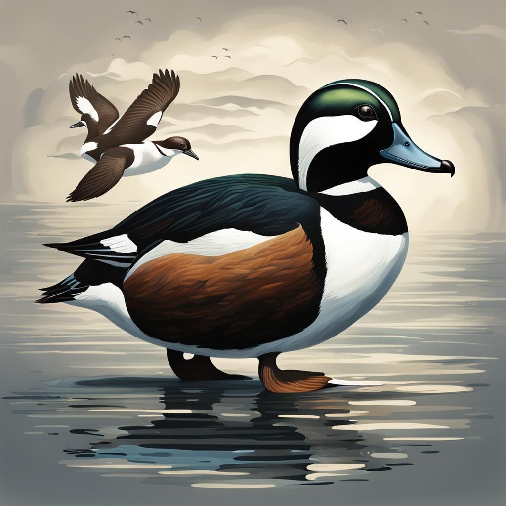 Exoplanet: Alien Duck Lifeforms, Speculative Biology Art