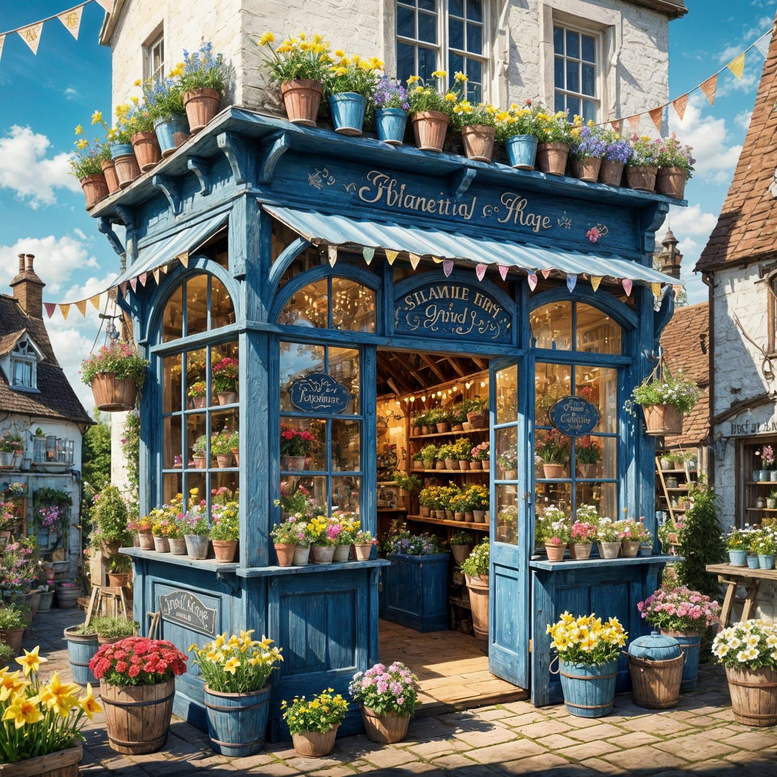 Enchanted Flower Shop in Summer