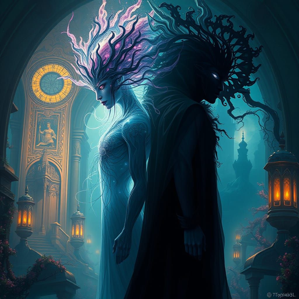 Contrasting Beings in Radiant Darkness