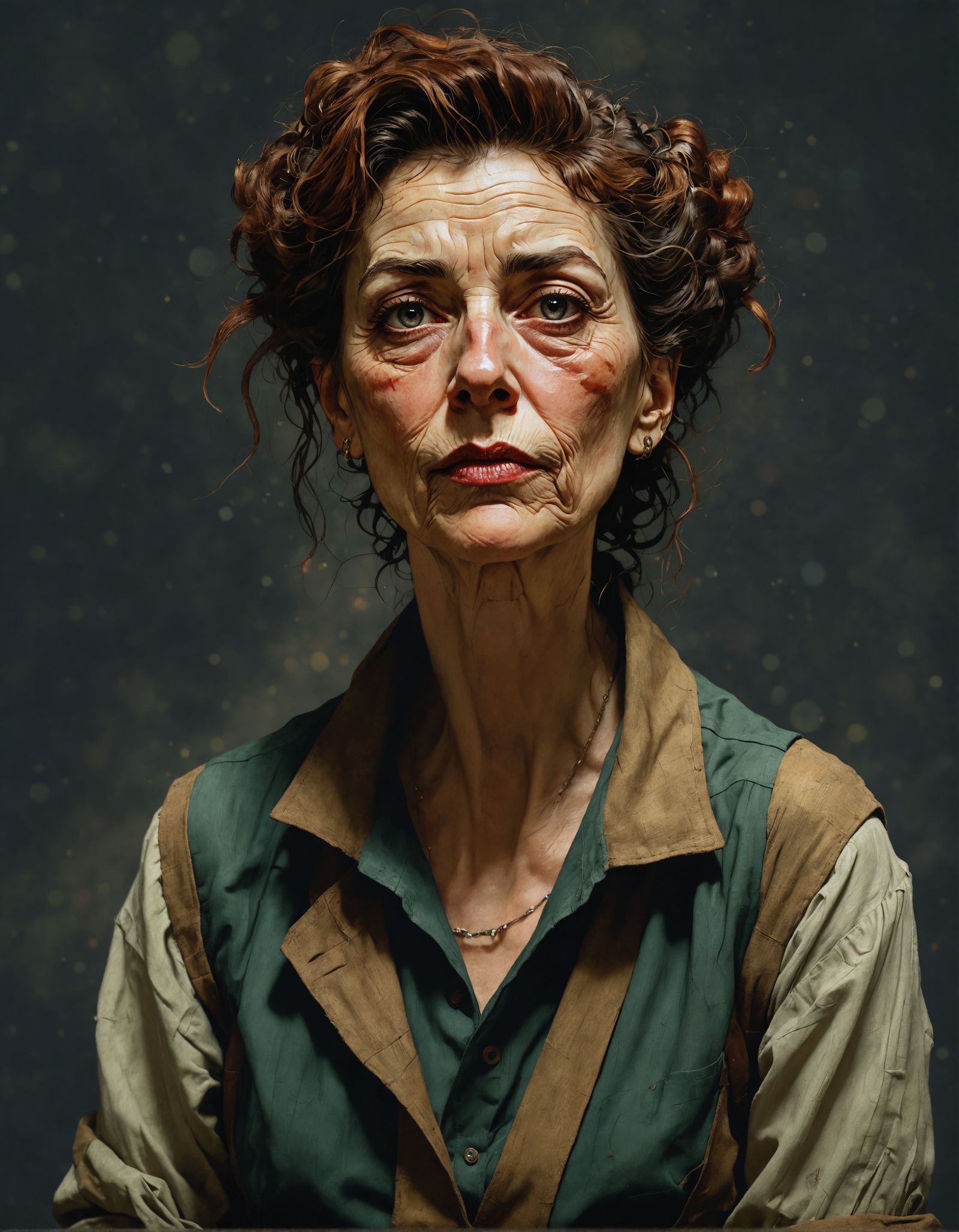 Portrait of an Older Woman in Muted Colors