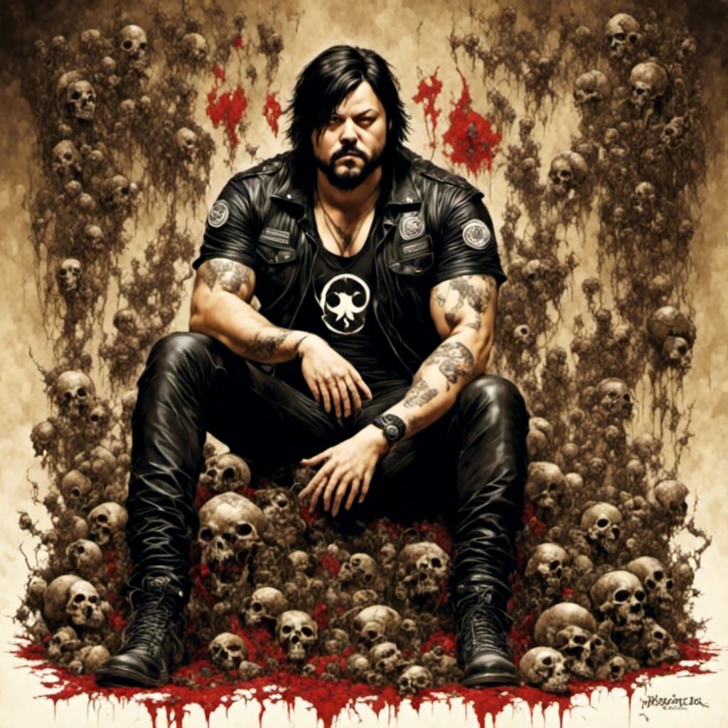 Surreal Beast in Rococo Horrorcore Style