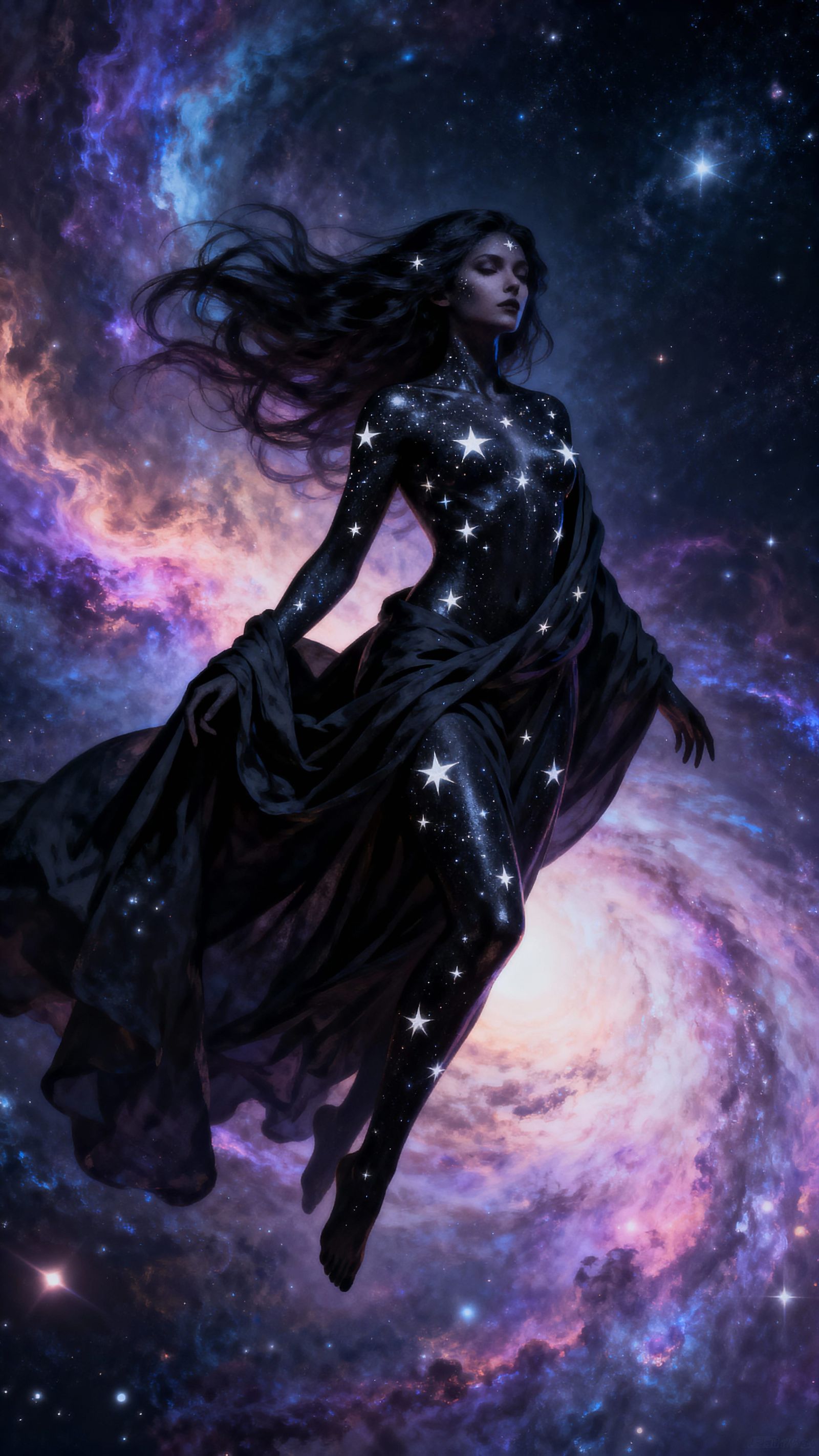 Goddess of the Night in Deep Space