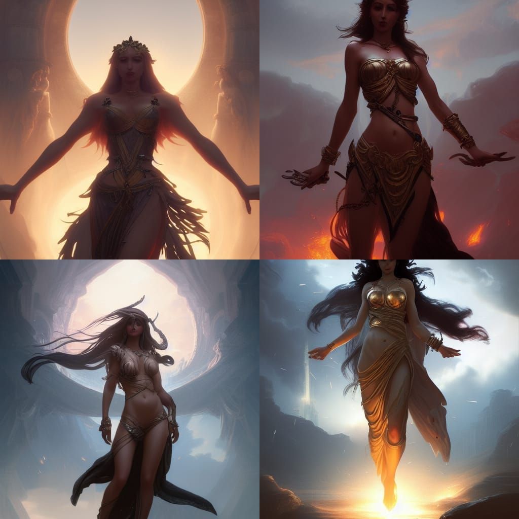 Mediterranean Love God: Dark Fantasy Concept Art