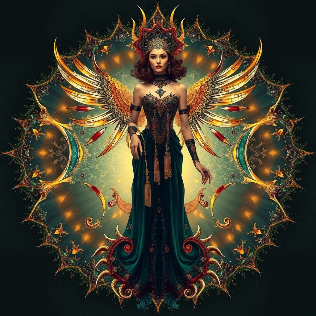 Exotic Fractal Elegance: Abstract Art