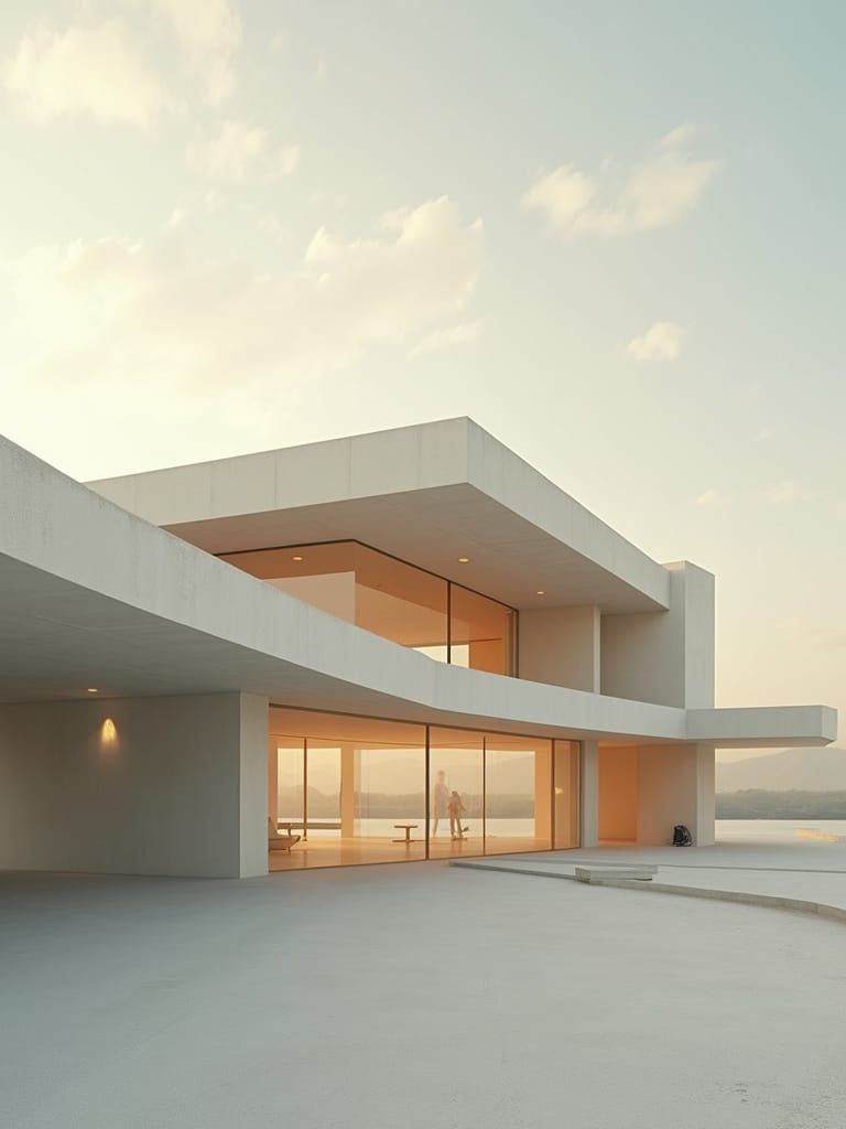 Sleek Modern Building in a Minimalist Aesthetic