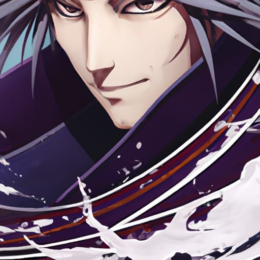 Byakuya Kuchiki Portrait in Art Nouveau Style