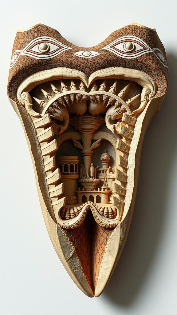 Stone-Age Grotto in Molar: Scrimshaw Sci-Fi