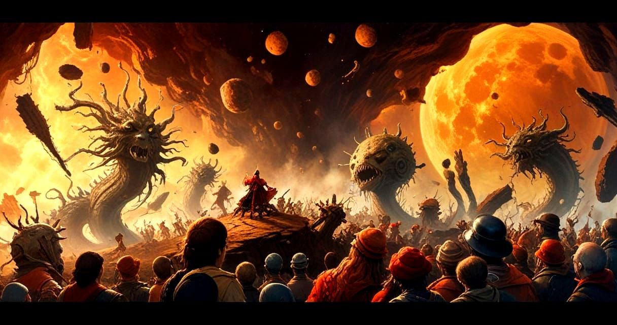 Dreamlike Theater Scene in Surrealism Style