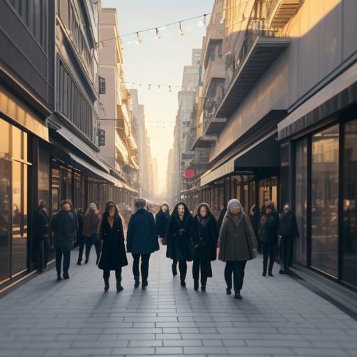 Ordinary City Life in Soft Focus