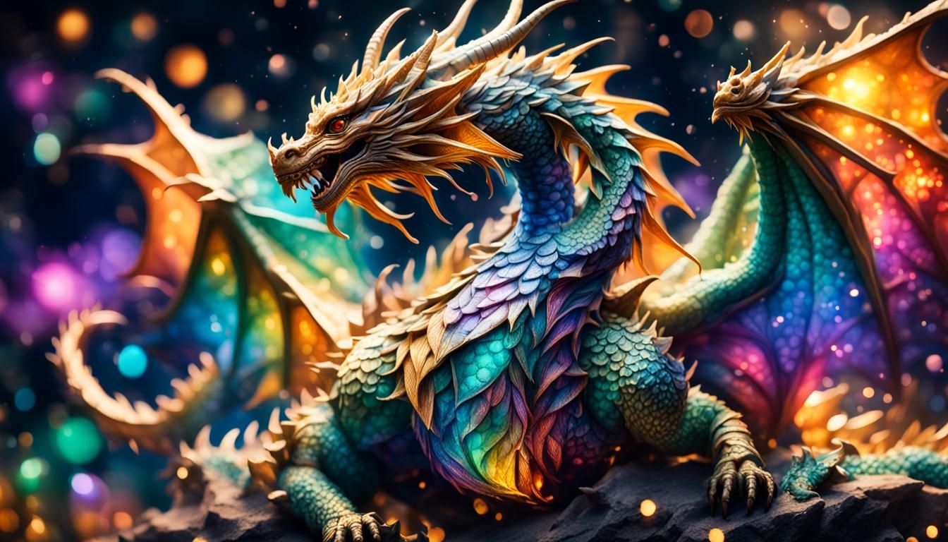 Celestial Dragon in Professional Photography Style