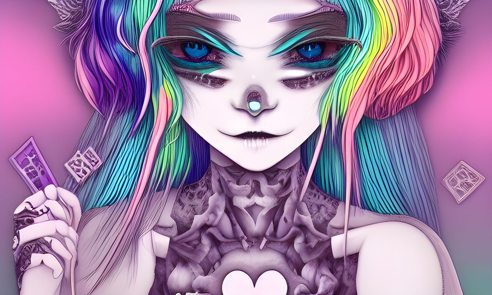 Yami Kawaii Pastel Goth Androgynous Beauty
