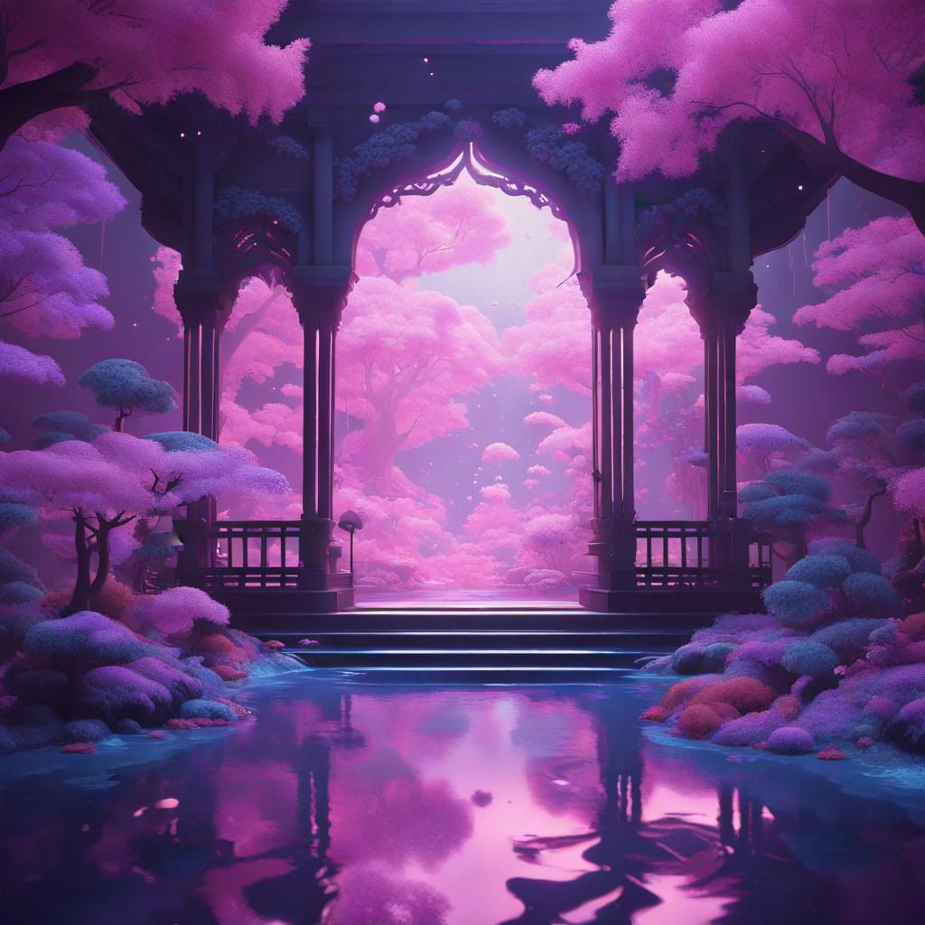 Fantastical Matte Painting in Deep Color