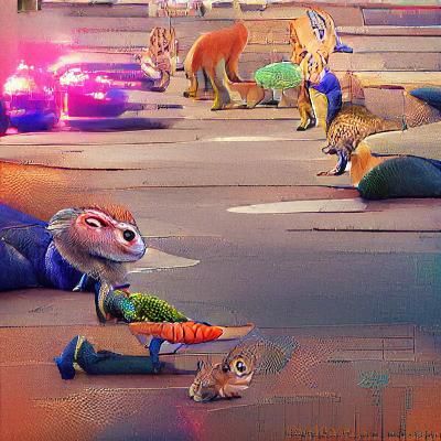 Stylized Cityscape Illustration