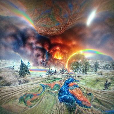 Planetary Destruction by Rainbow Fire, Unreal Engine Render
