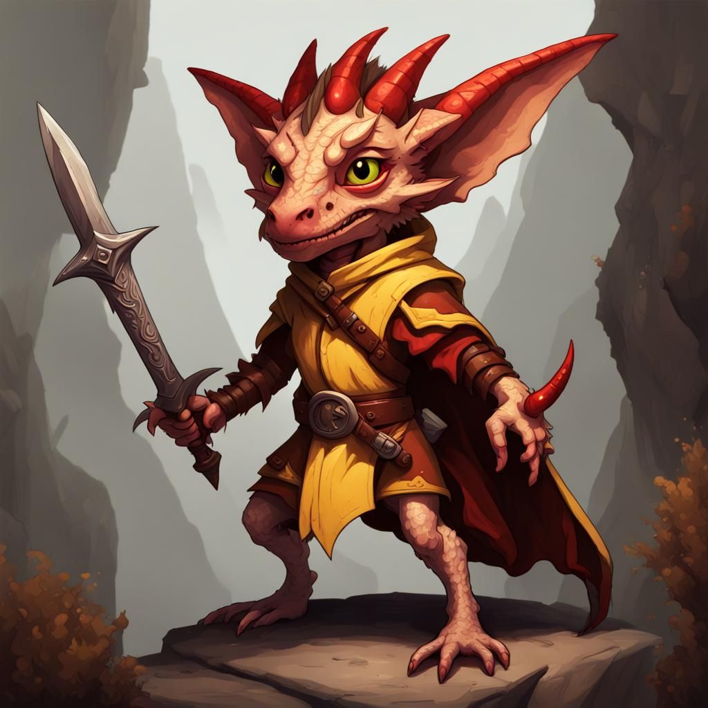 Kobold Rogue: A Dungeons and Dragons Portrait
