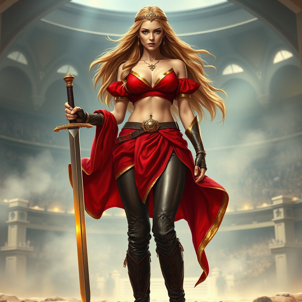 Ethereal Warrior Princess in Fantasy Arena