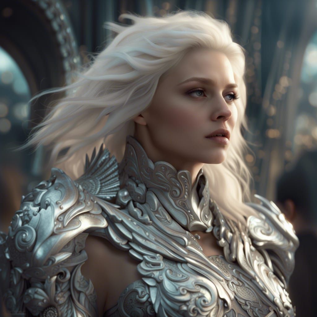 Platinum blonde girl