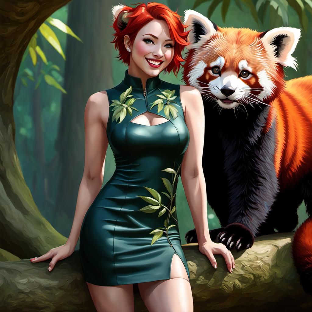 The 2024 Animal print fashion collection - Red Panda - bamboo edition
