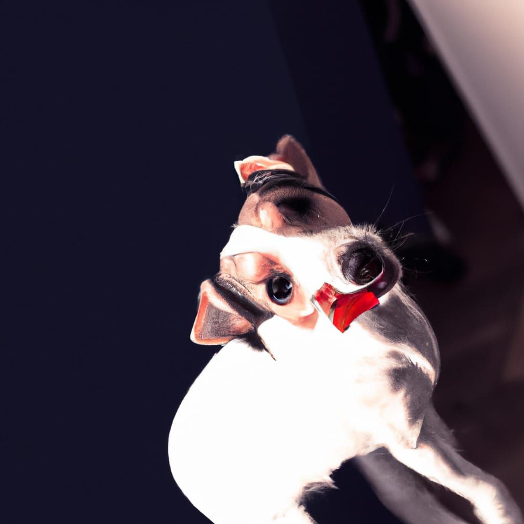 Jack Russell Bites Christmas Cracker: Dark Fantasy Art