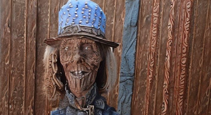 Willy Wonka in Wasteland: Whalebone Woodcarving