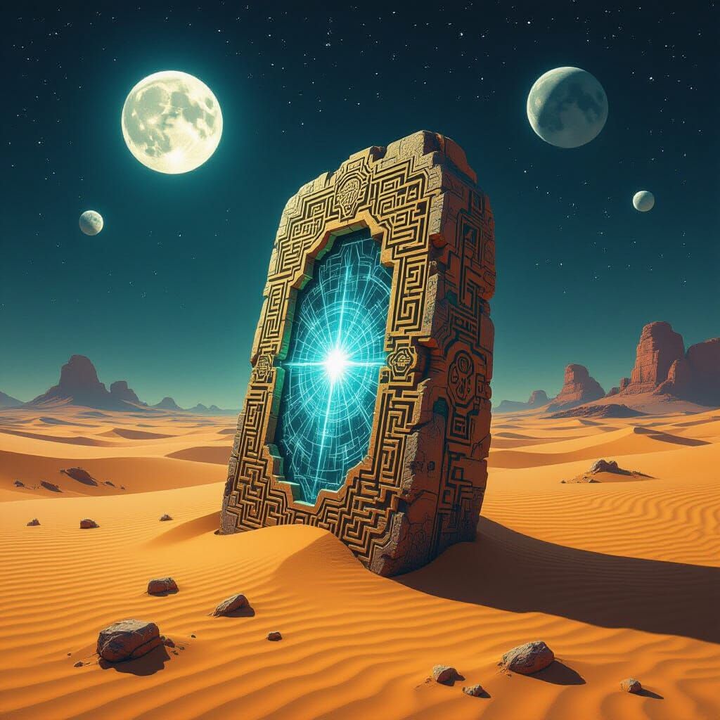 Ancient Alien Artifact Pulsating with Ethereal Light