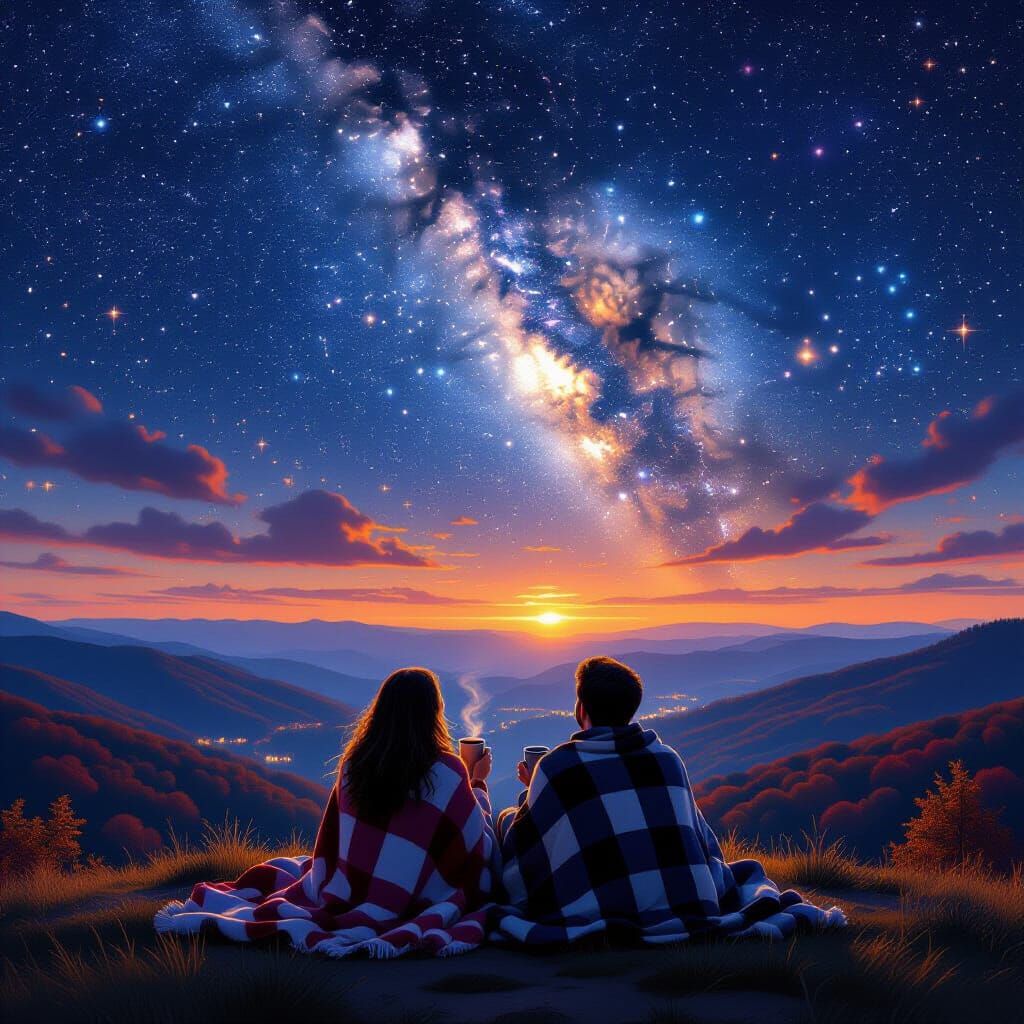 Stargazing Date Night in Autumn: Cinematic Realism