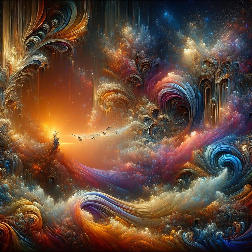 Symbolic Source of Greatness: Detailed Matte Painting