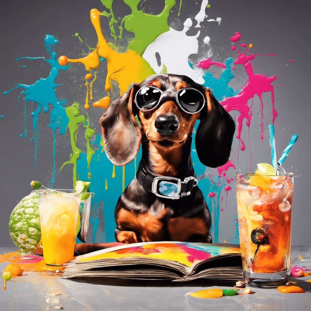 Dachshund on holidays