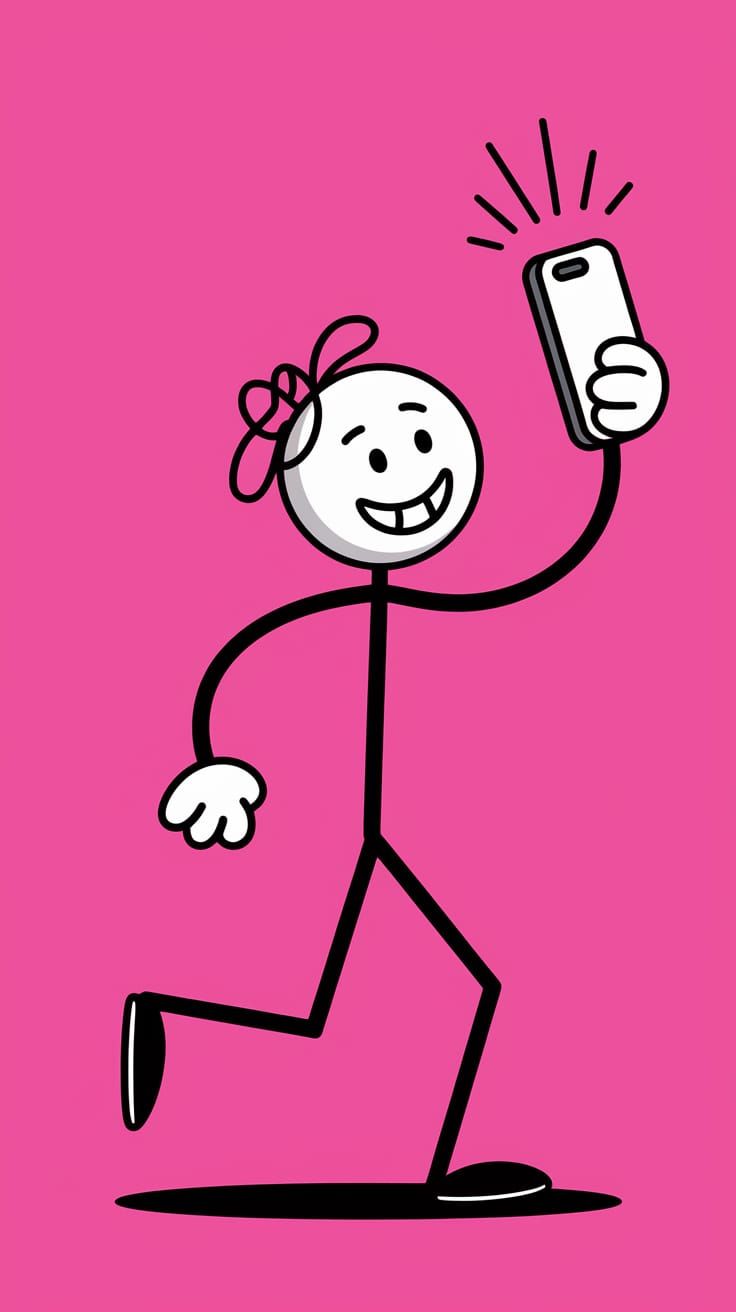 Stick Figure Smizes for the Camera