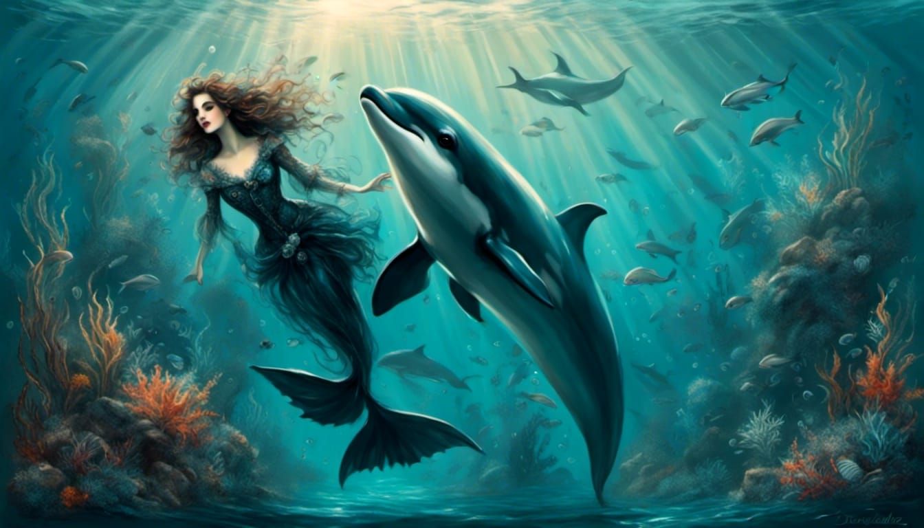 Haunting Underwater Portrait: Porpoise Waits