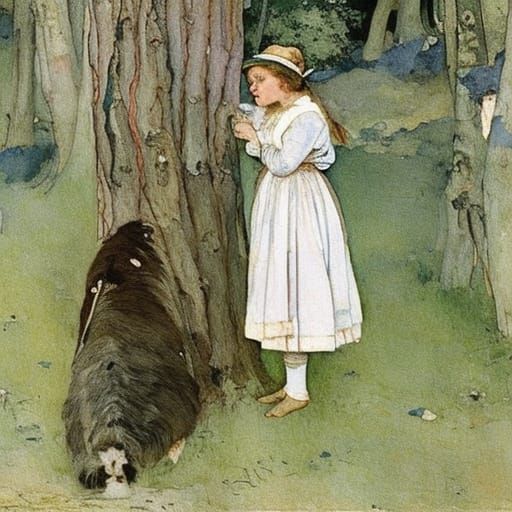 Eeyore's Daughter's Resurrection as Watercolor Art