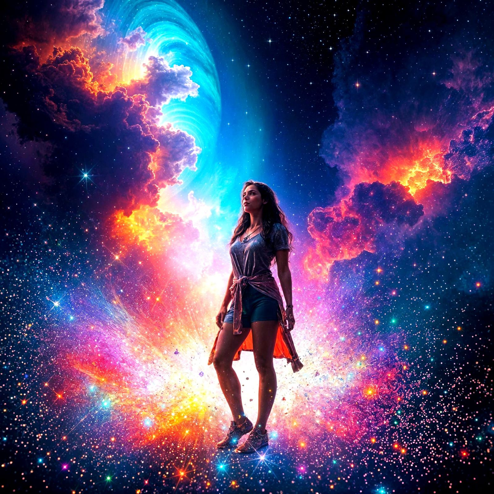 Celestial Wonders in Vibrant Cosmic Colours